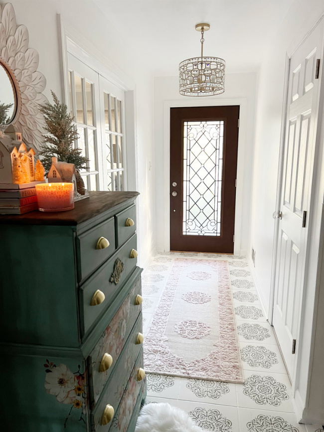 light and bright foyer after makeover with one room challenge
